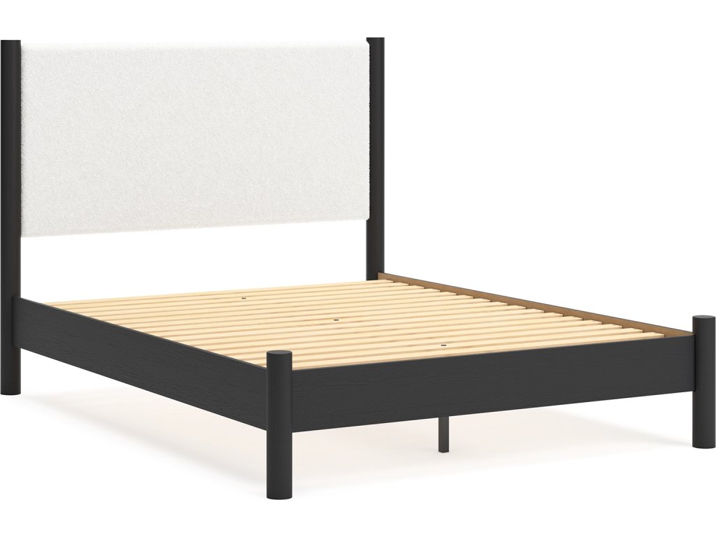 Cadmori Queen Upholstered Panel Bed, Dresser and Mirror - image 9