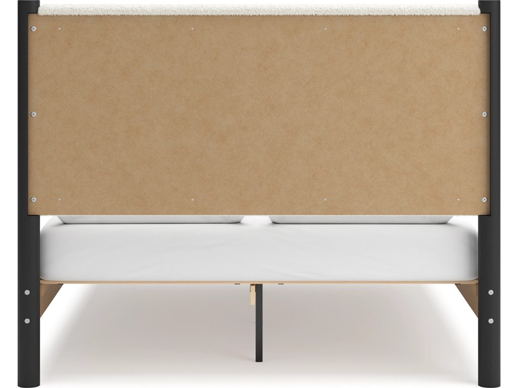 Cadmori Queen Upholstered Panel Bed, Dresser and Mirror - image 13