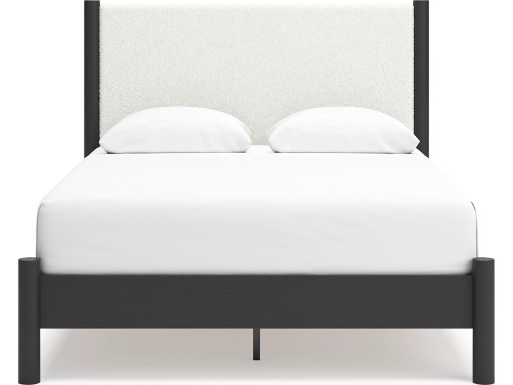 Cadmori Queen Upholstered Panel Bed, Dresser and Mirror - image 10