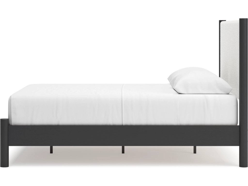 Cadmori Queen Upholstered Panel Bed, Dresser and Mirror - image 12