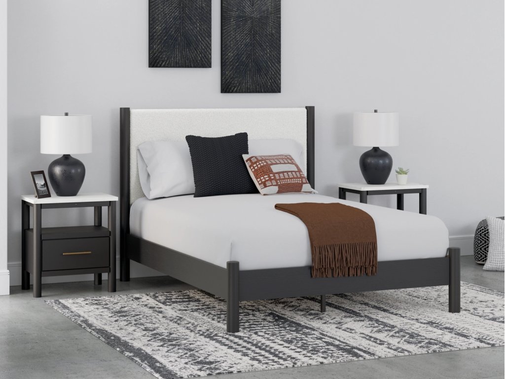 Cadmori Queen Upholstered Panel Bed - image 1
