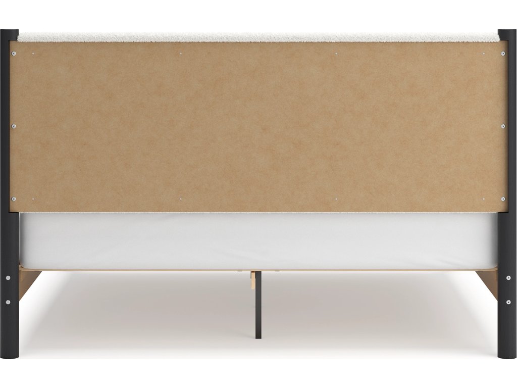 Cadmori King Upholstered Panel Bed, Dresser and Mirror - image 12