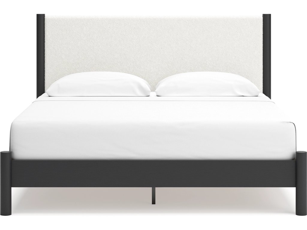 Cadmori King Upholstered Panel Bed, Dresser and Mirror - image 10