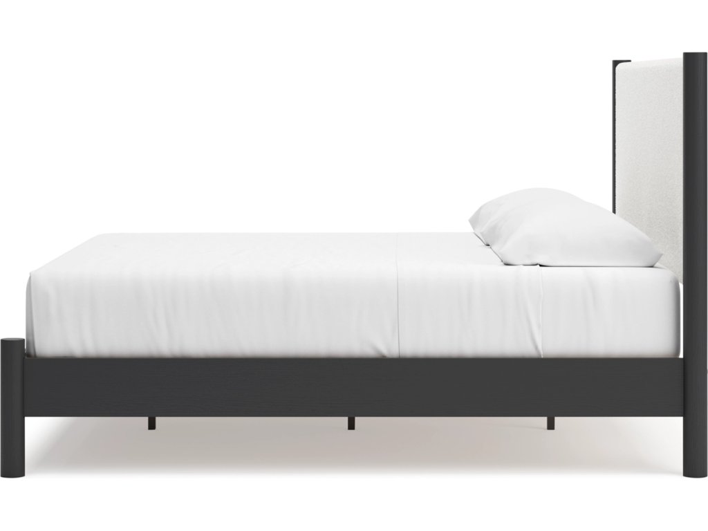 Cadmori King Upholstered Panel Bed, Dresser and Mirror - image 11