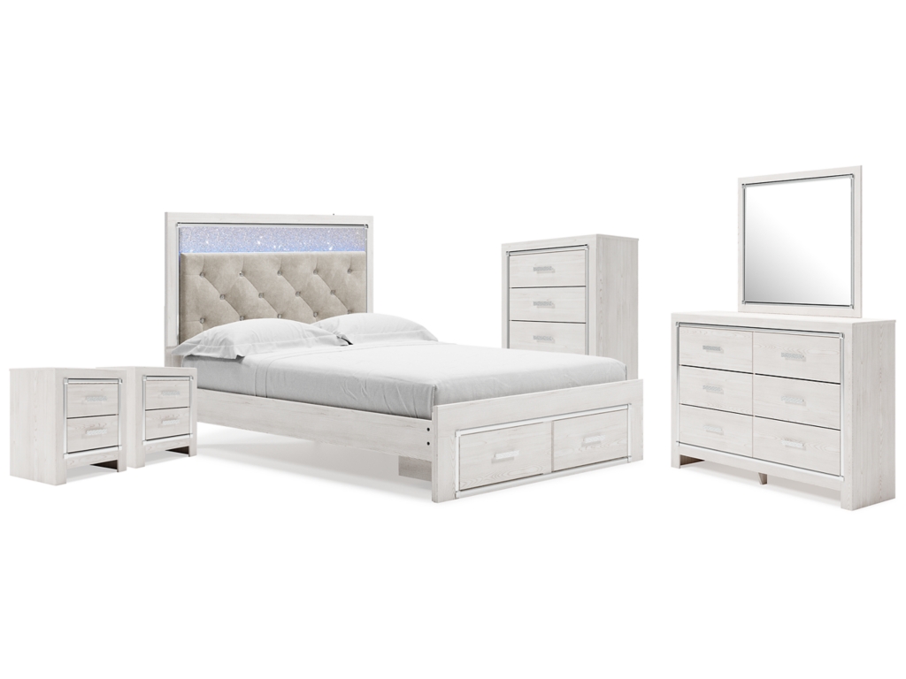 Altyra Queen Storage Bed, Dresser Mirror, Chest and 2 Nightstands - main image