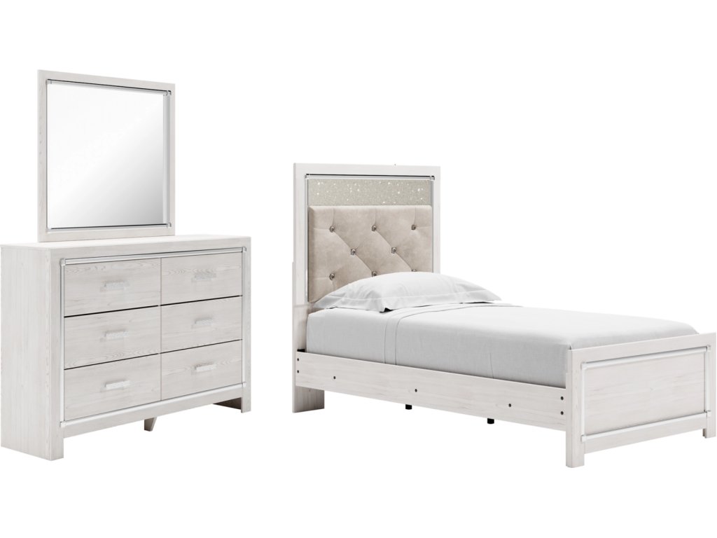 Altyra Twin Panel Bed, Dresser and Mirror - main image