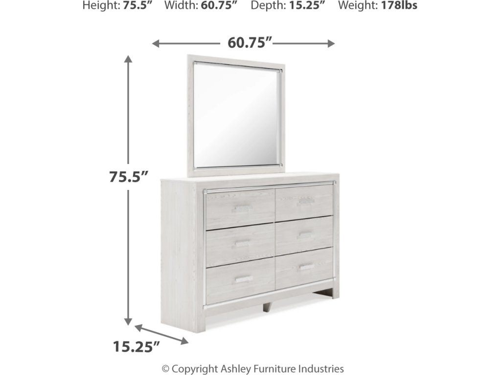 Altyra Queen Storage Bed, Dresser Mirror, Chest and 2 Nightstands - image 8