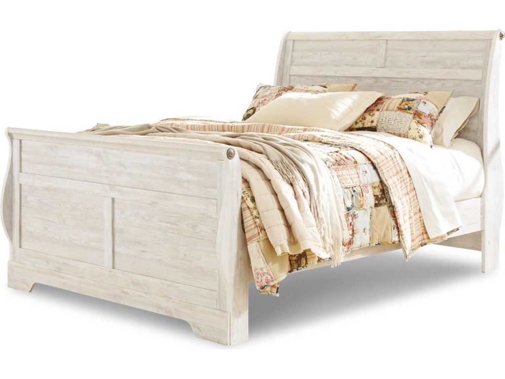 Willowton Queen Sleigh Bed - image 1