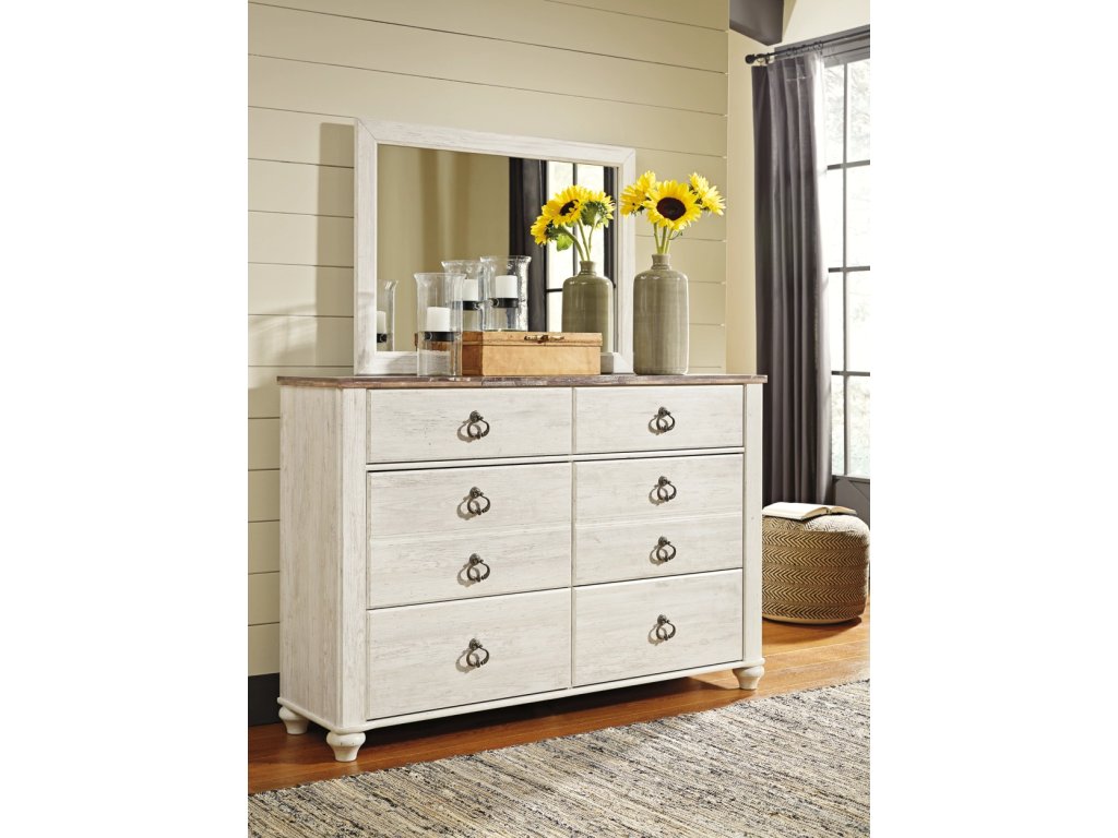 Willowton Queen Panel Bed, Dresser, Mirror, and Nightstand - image 5