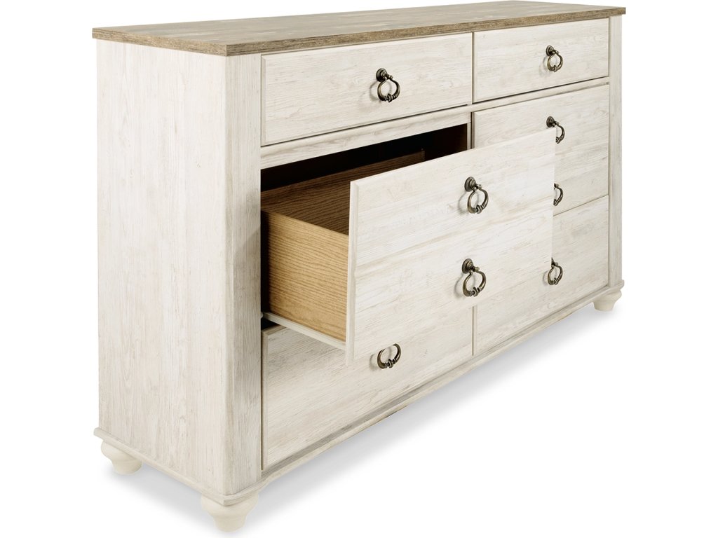 Willowton King Sleigh Bed, Dresser and Nightstand - image 4