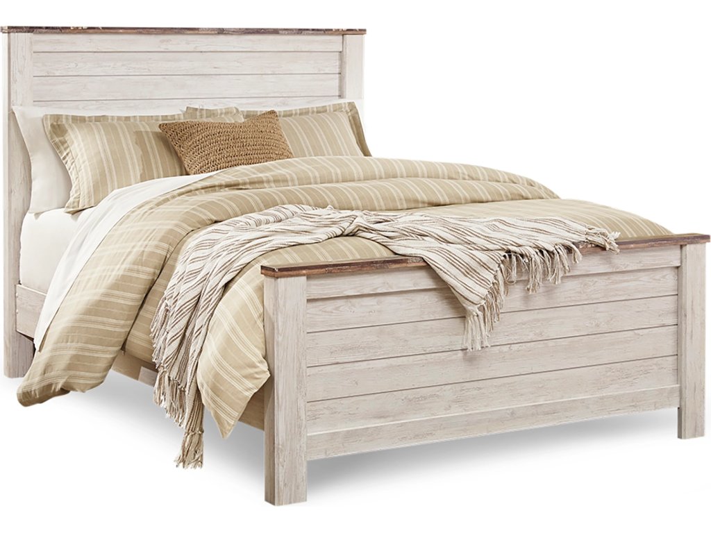 Willowton Queen Panel Bed, Dresser, Mirror, and Nightstand - image 2