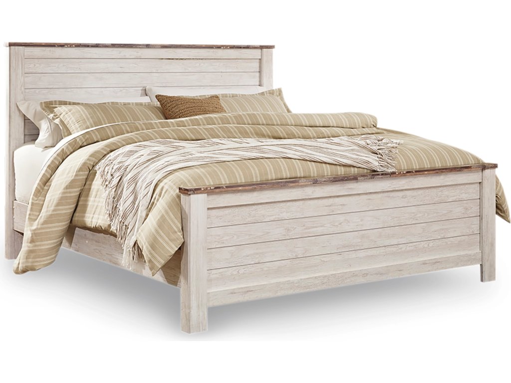 Willowton King Panel Bed, Dresser, Mirror, and Nightstand - image 2