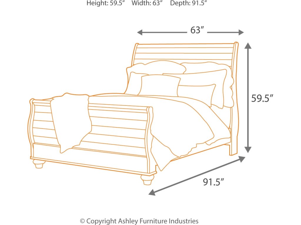 Willowton Queen Sleigh Bed - image 3