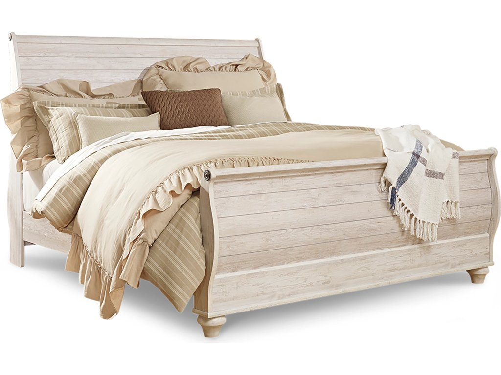 Willowton King Sleigh Bed, Dresser and Nightstand - image 1