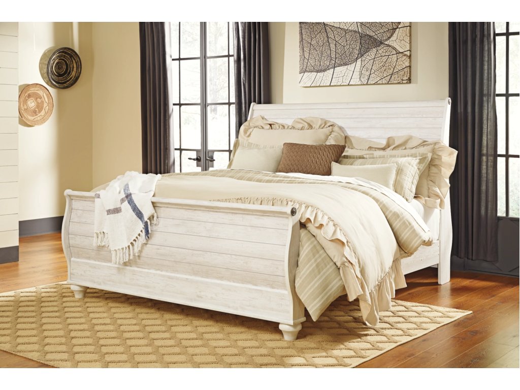 Willowton King Sleigh Bed, Dresser and Nightstand - image 11