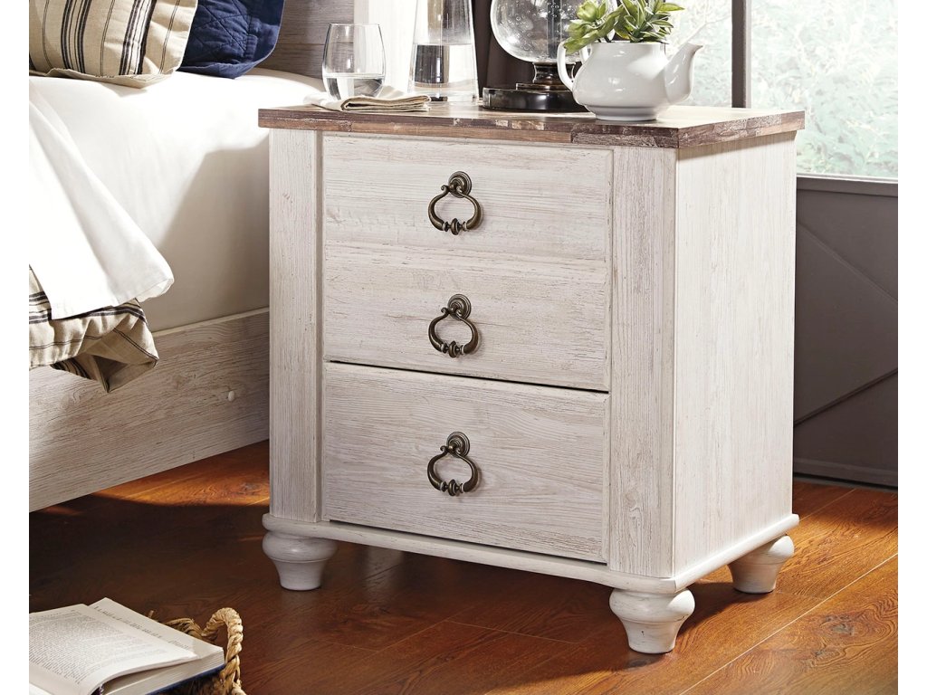 Willowton King Sleigh Bed, Dresser and Nightstand - image 9