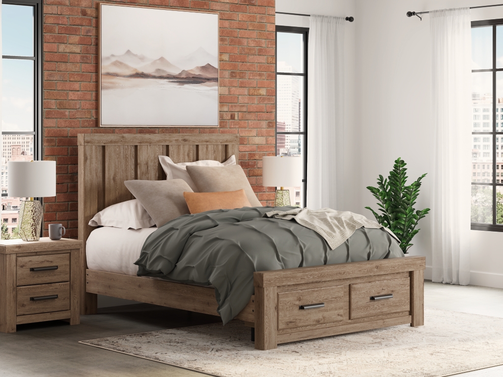 Oliandon Queen Panel Storage Bed - image 1