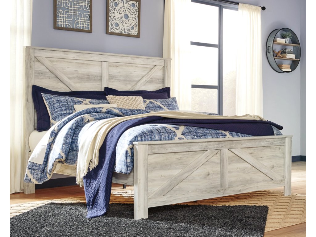 Bellaby King Crossbuck Panel Bed, Dresser, Mirror, and Nightstand - image 9