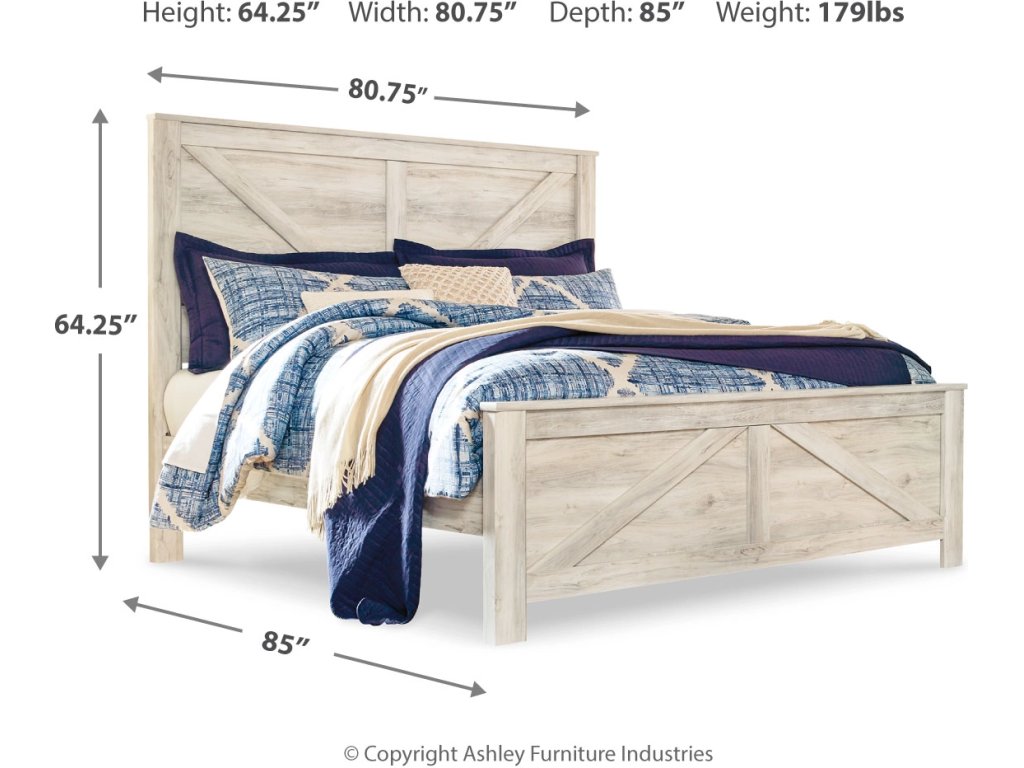 Bellaby King Crossbuck Panel Bed, Dresser, Mirror, and Nightstand - image 5