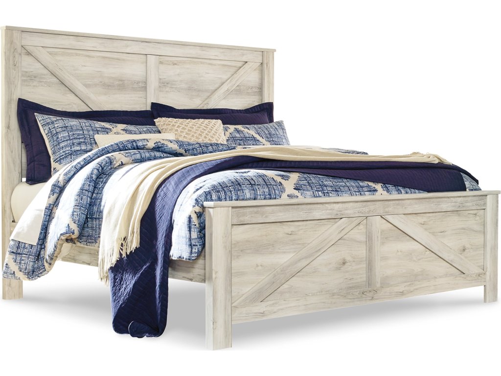 Bellaby King Crossbuck Panel Bed, Dresser, Mirror, and Nightstand - image 2