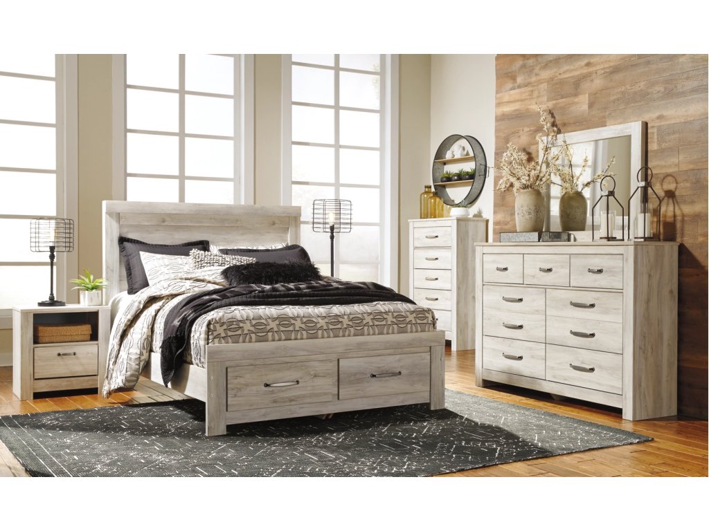 Bellaby Queen Panel Storage Bed, Dresser and Mirror - image 5