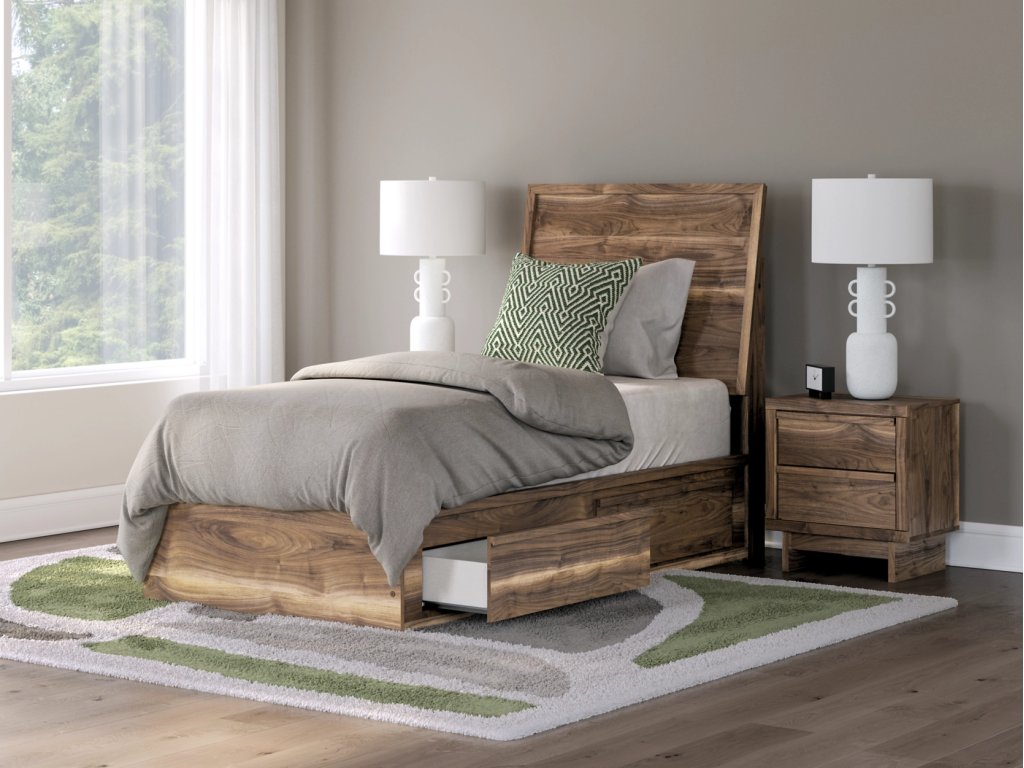 Chirason Twin Panel Bed with Storage - image 1