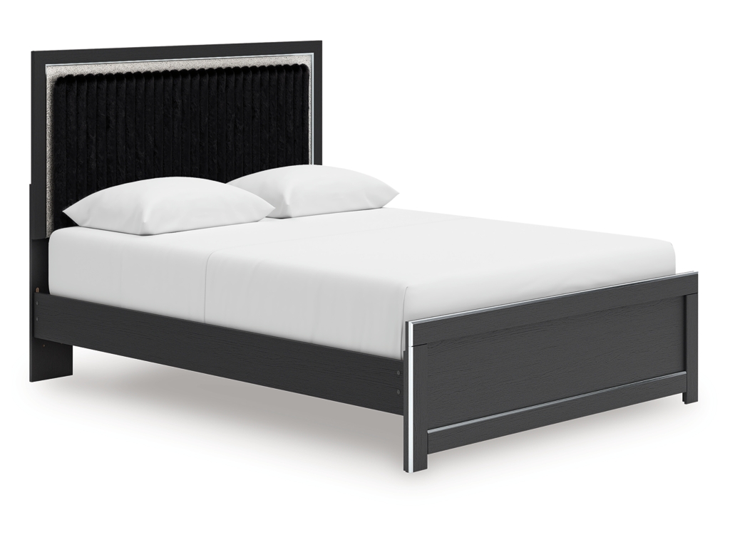 Zuraleus Queen Upholstered Panel Platform Bed - main image