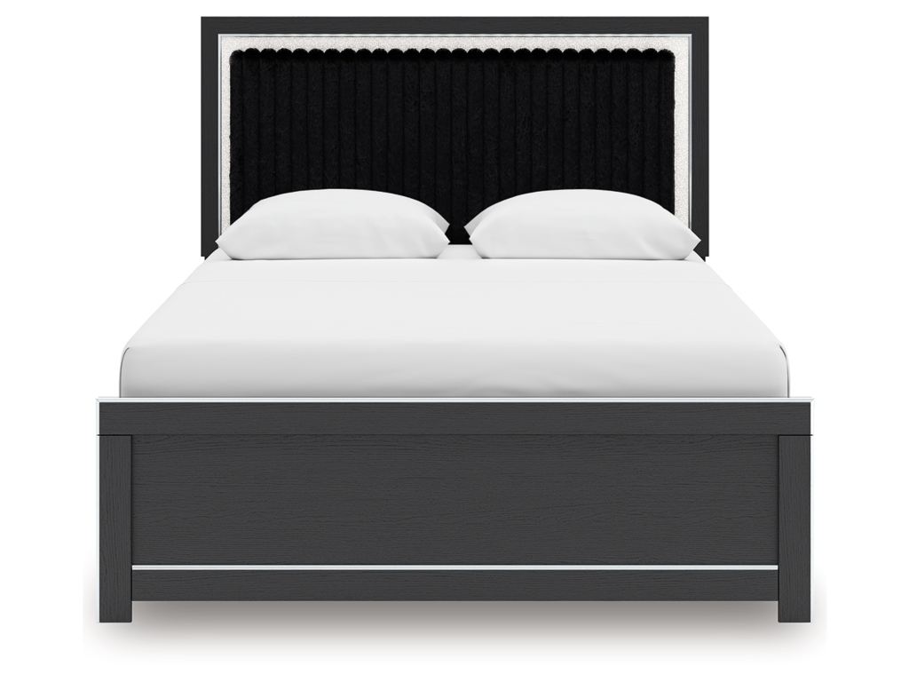 Zuraleus Queen Upholstered Panel Platform Bed - image 5