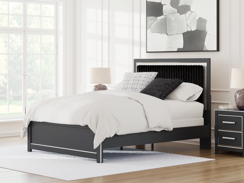 Zuraleus Queen Upholstered Panel Bed - image 1