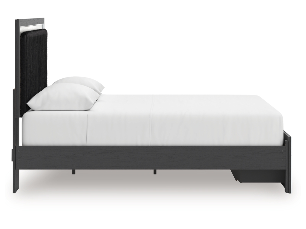 Zuraleus Queen Upholstered Panel Platform Storage Bed, Dresser and Mirror - image 11