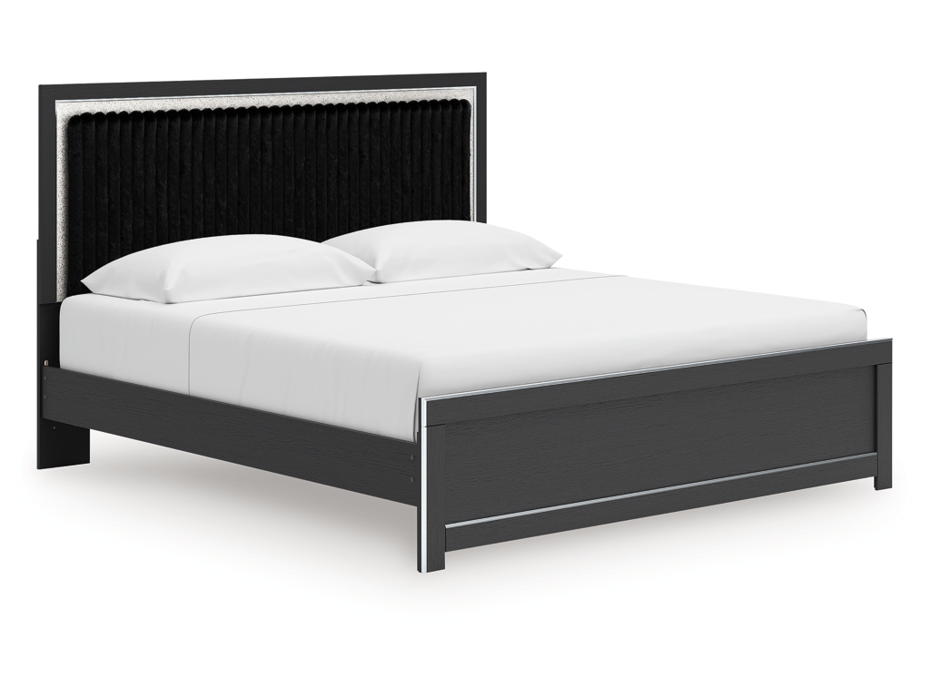 Zuraleus King Upholstered Panel Platform Bed - main image