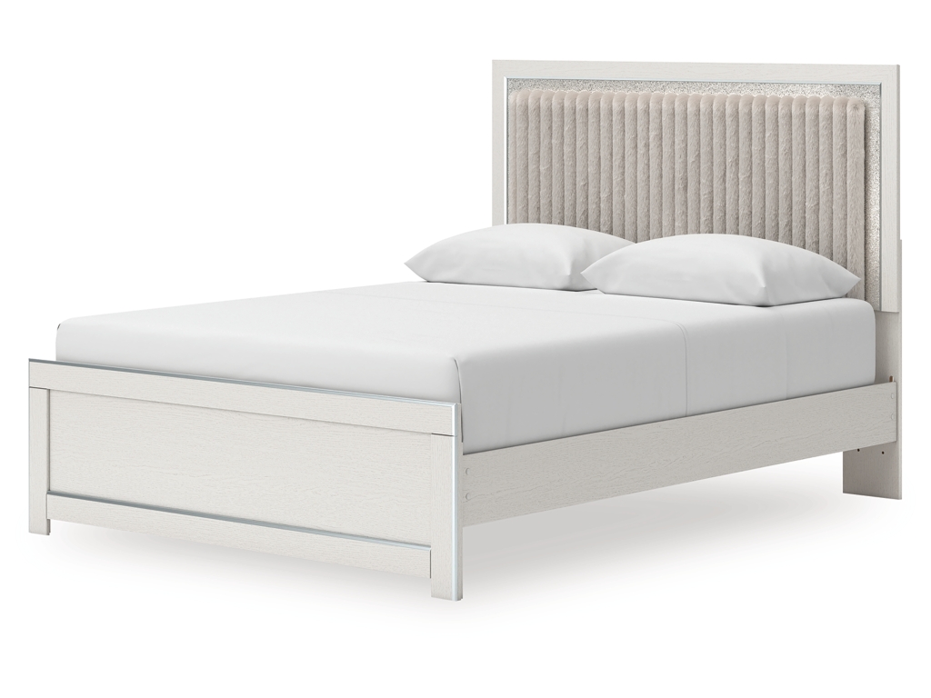 Zuraleus Queen Upholstered Panel Platform Bed - image 3