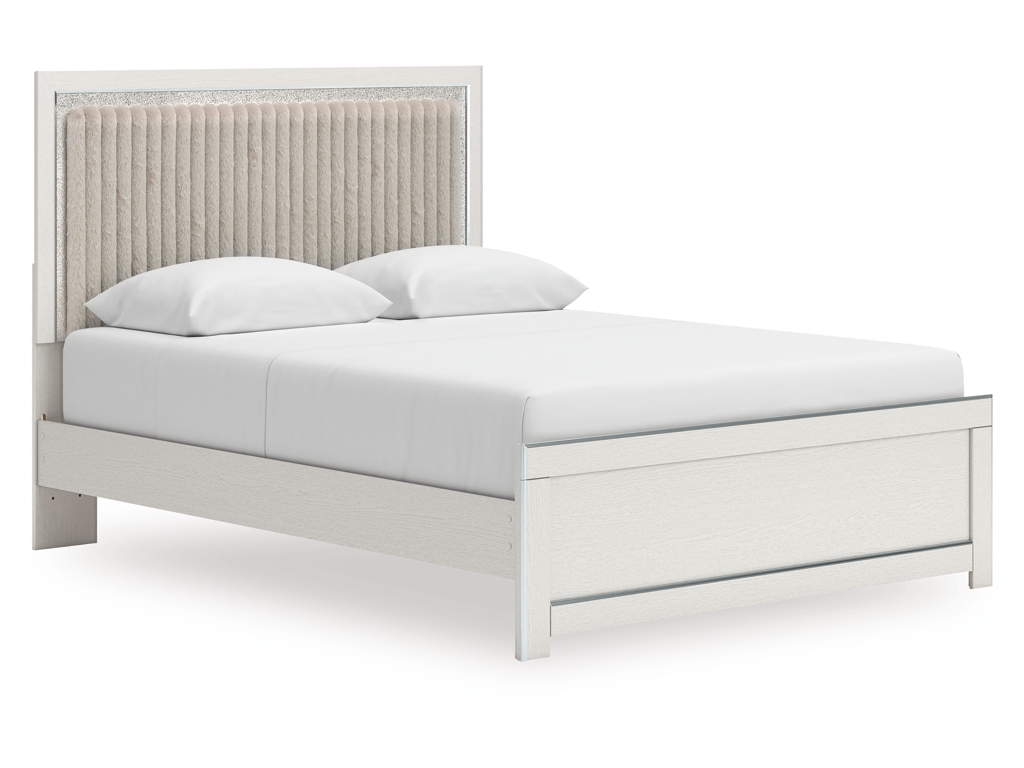 Zuraleus Queen Upholstered Panel Platform Bed - main image