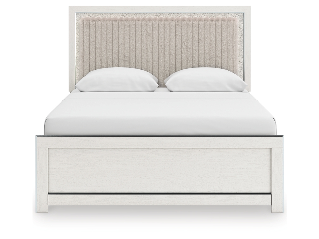 Zuraleus Queen Upholstered Panel Platform Bed - image 4