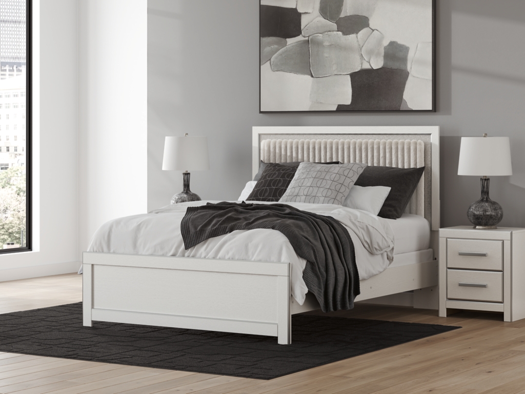 Zuraleus Queen Upholstered Panel Bed - image 1