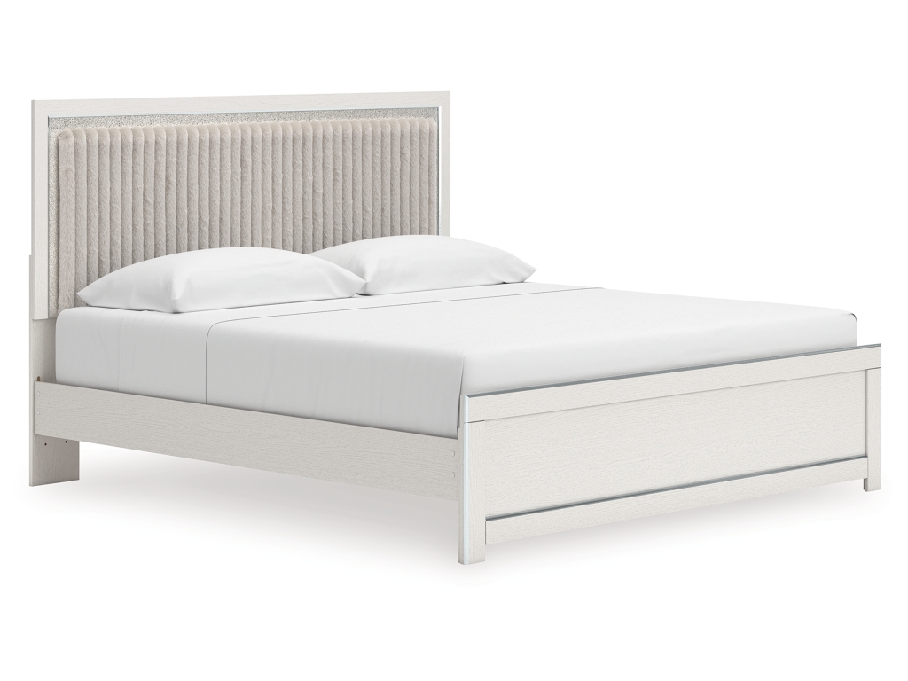 Zuraleus King Upholstered Panel Platform Bed - main image