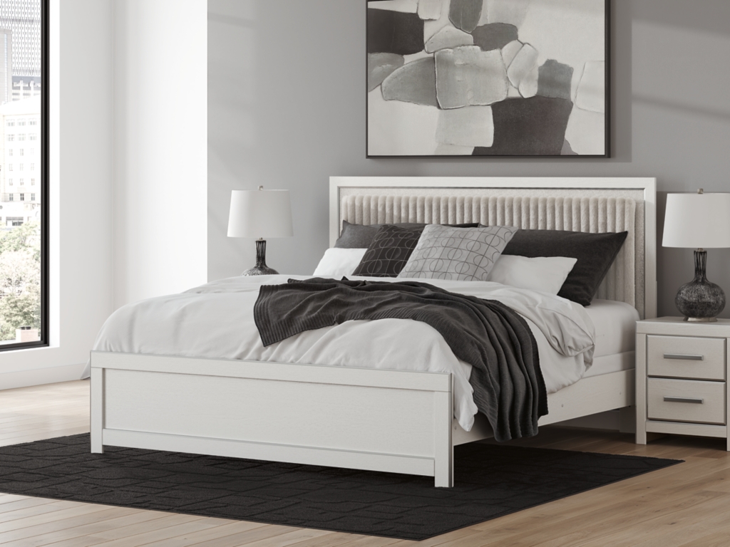 Zuraleus King Upholstered Panel Bed - image 1