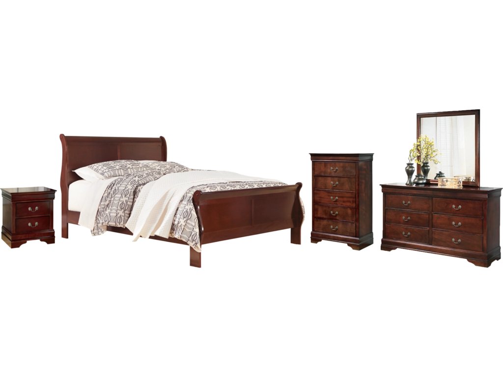 Alisdair King Sleigh Bed, Dresser, Mirror and Nightstand - main image