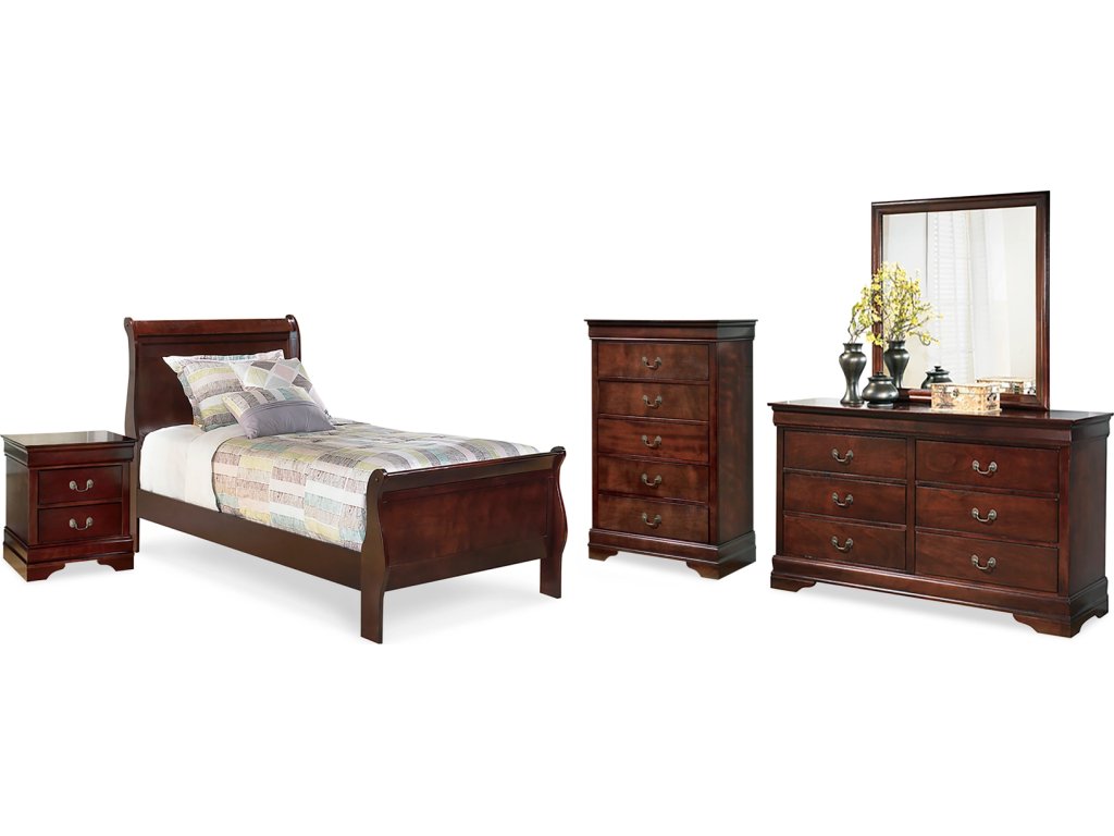 Alisdair Twin Sleigh Bed, Dresser, Mirror, Chest and Nightstand - main image
