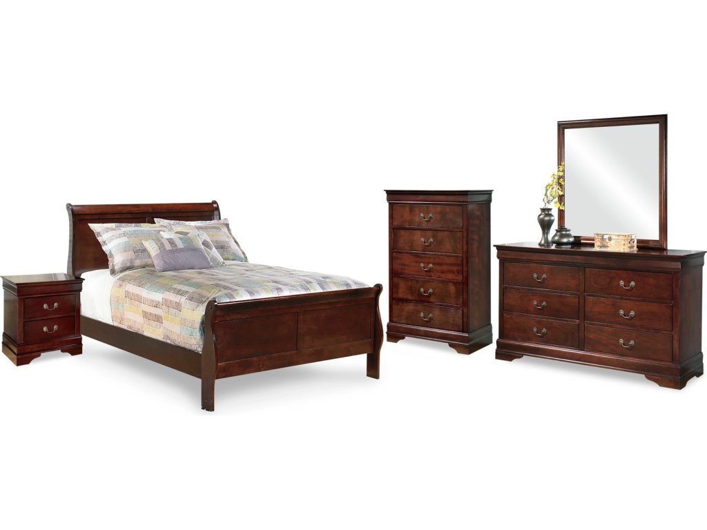 Alisdair Full Sleigh Bed, Dresser, Mirror, Chest and Nightstand - main image