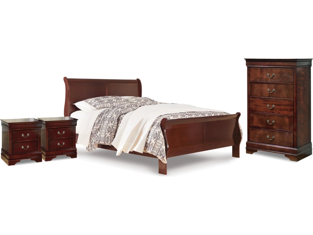 Alisdair Queen Sleigh Bed, Chest and 2 Nightstands - main image