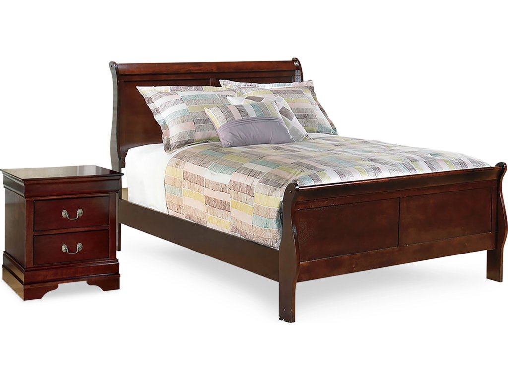 Alisdair Full Sleigh Bed and Nightstand - main image