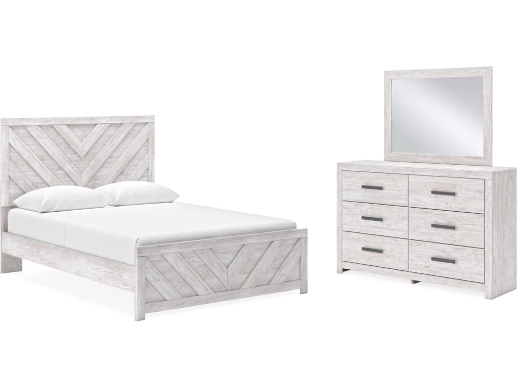 Cayboni Queen Panel Bed, Dresser and Mirror - main image