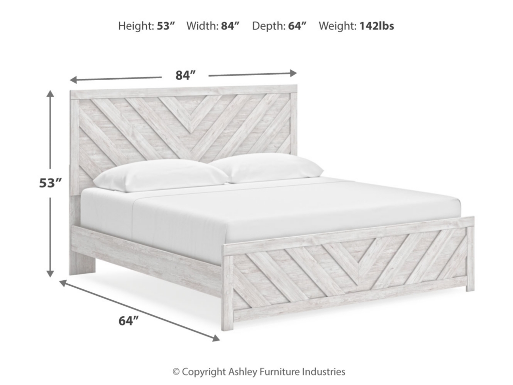 Cayboni King Panel Bed, Dresser, Mirror, Chest and Nightstand - image 24