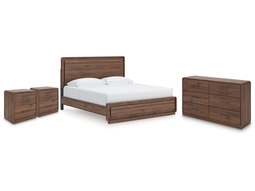 Fortlorn King Panel Bed, Dresser and 2 Nightstands - main image