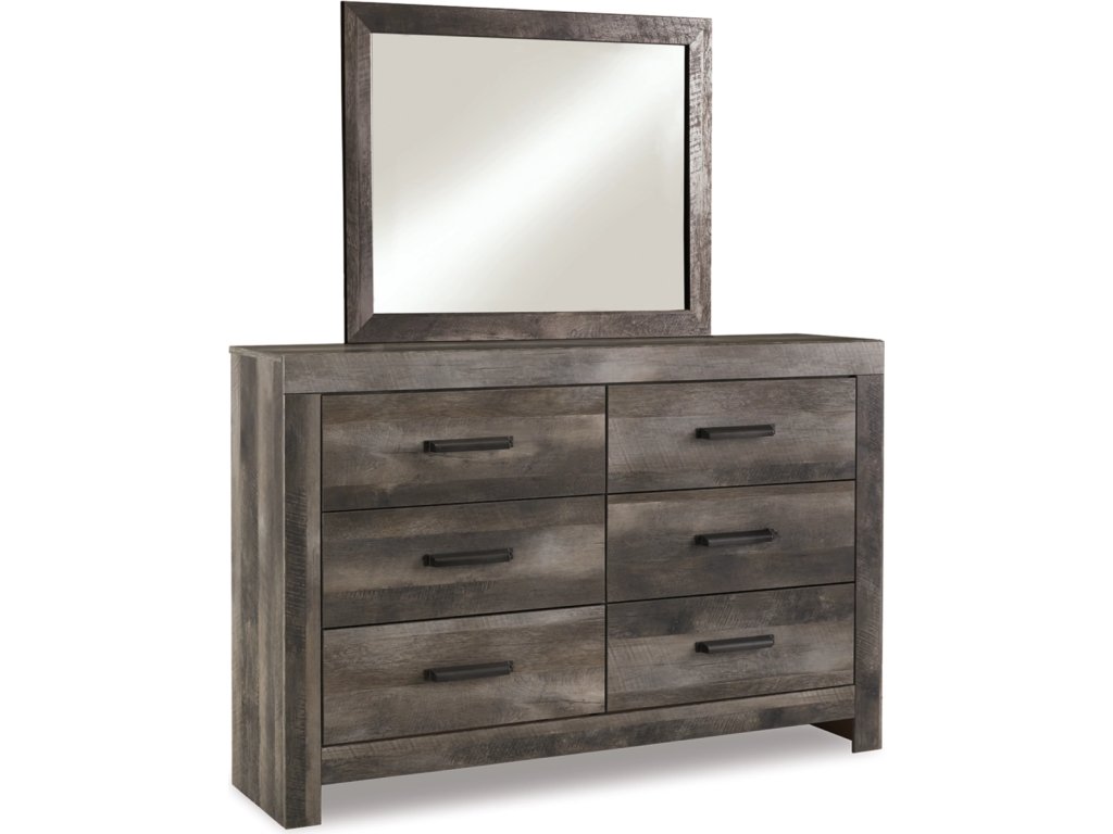 Wynnlow Queen Crossbuck Panel Bed, Dresser and Mirror - image 1