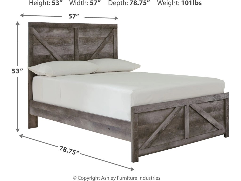 Wynnlow Full Crossbuck Panel Bed, Dresser and Mirror - image 6