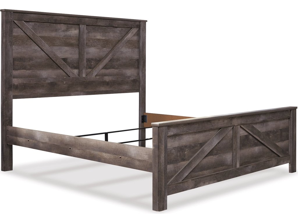 Wynnlow King Crossbuck Panel Bed and Chest - image 4