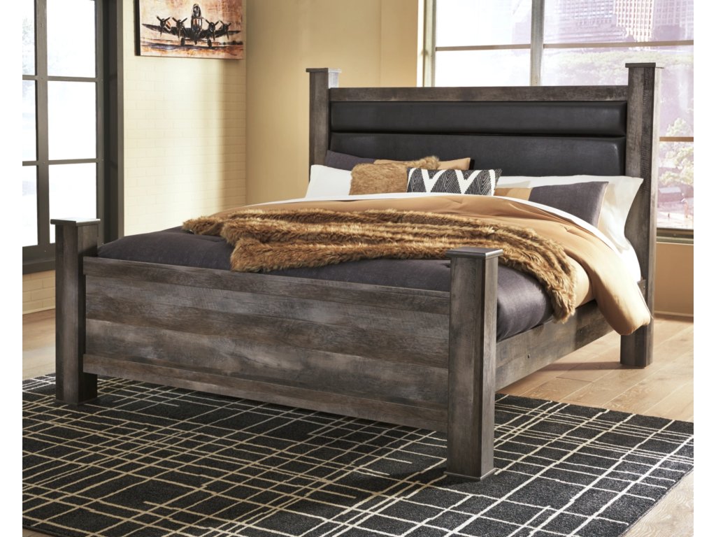Wynnlow King Poster Bed, Dresser, Mirror and 2 Nightstands - image 8