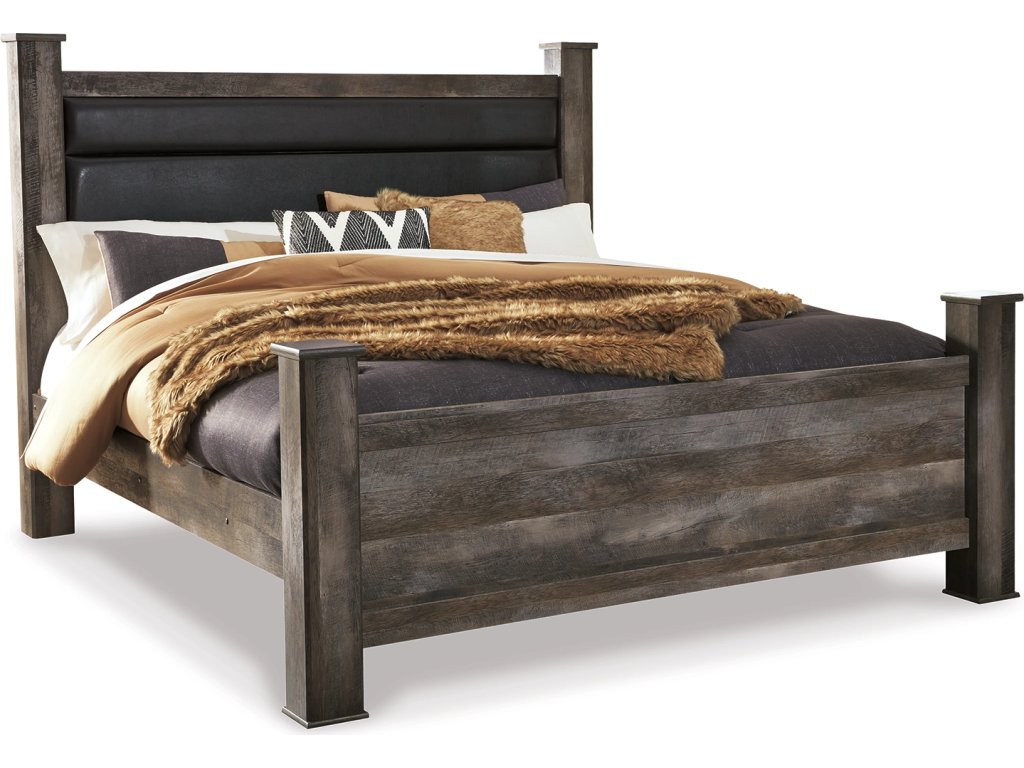 Wynnlow King Poster Bed, Dresser, Mirror and 2 Nightstands - image 2